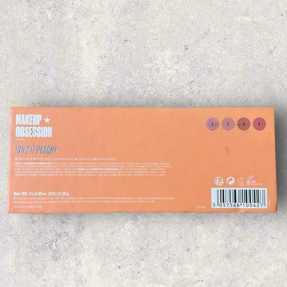 Makeup Obsession Isn’t it Peachy Blush Palette NIB